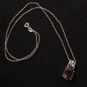 JTV Brown Smoky Topaz 3 pc Set Sterling Silver NWT